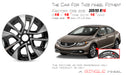 For Honda Civic OEM Design Wheel 16" 16x6.5 2013-2015 Machined Black Single - Angle View
