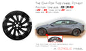 For Tesla Model 3 OEM Design Wheel 20" 20X9 2021 -2023 SATIN BLACK Single - Angle View
