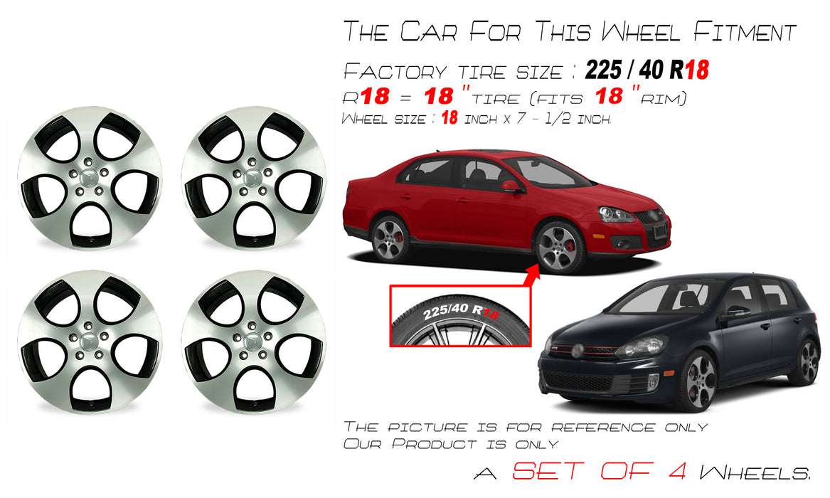 Tire size overview for the Volkswagen Golf