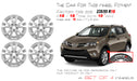 For Toyota RAV4 OEM Design Wheel 18" 18x7.5 2013-2015 Silver Set of 4 - Angle View