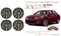 For Honda Accord OEM Design Wheel 18" 18x8 2013-2015 GLOSS BLACK Set of 4 - Angle View