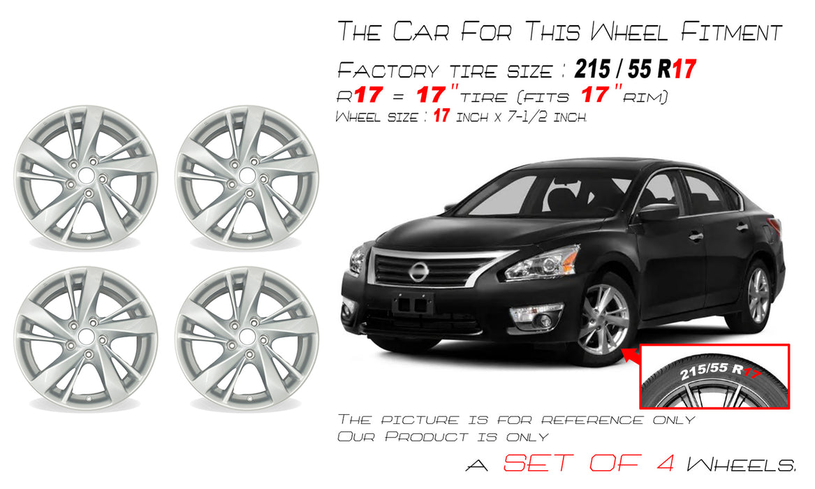 New 16x7 Inch Aluminum Wheel Rim Fits 2010-2013 Nissan Altima New 16x7 Inch Aluminum Wheel Rim Fits 2010-2013 Nissan Altima