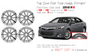 For Toyota Avalon OEM Design Wheel 18" 18x7.5 2013-2015 Machined Silver Set of - Angle View