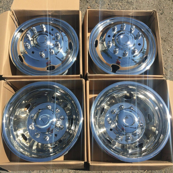2005-2026 FORD F450 F550 19.5 10 Lug Dual Wheel Simulators Rim Covers Liners 2005-2026 FORD F450 F550 19.5 10 Lug Dual Wheel Simulators Rim Covers Liners
