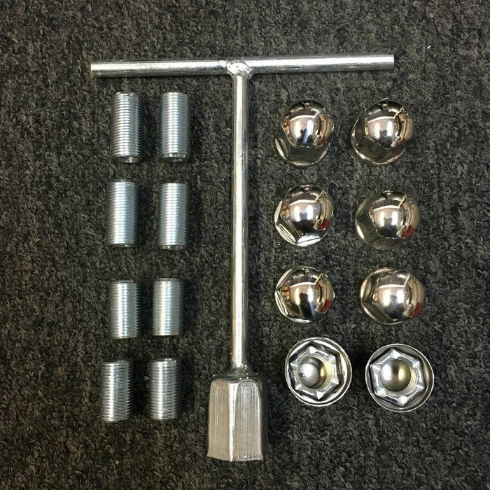 thumbnail image 2 of Set Of 4 Stainless Steel Wheel Simulators For 2008-2010 Dodge Ram 4500 5500 19.5" 10 Lug 2 of 3