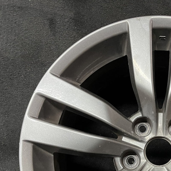 18" IMPREZA 12-14 18x8.5 alloy 5 spoke double spoke Original OEM Wheel Rim - Side Profile