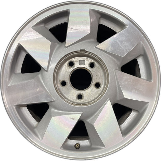 17" DEVILLE 00 5 lug DTS 17x7.5 7 directial spoke silver finish opt N93 - Front View
