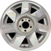 17" DEVILLE 00 5 lug DTS 17x7.5 7 directial spoke silver finish opt N93 - Front View