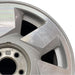 17" DEVILLE 00 5 lug DTS 17x7.5 7 directial spoke silver finish opt N93 - Side Profile