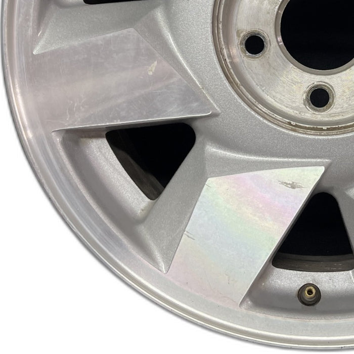 17" DEVILLE 00 5 lug DTS 17x7.5 7 directial spoke silver finish opt N93 - Back View