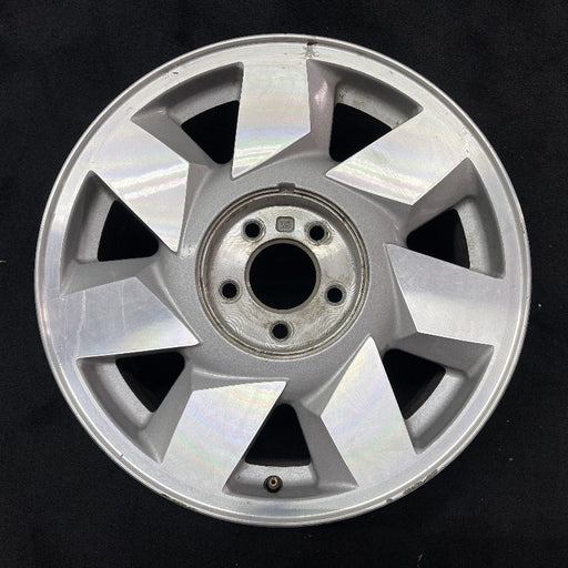 17" DEVILLE 00 5 lug DTS 17x7.5 7 directial spoke silver finish opt N93 - Front View
