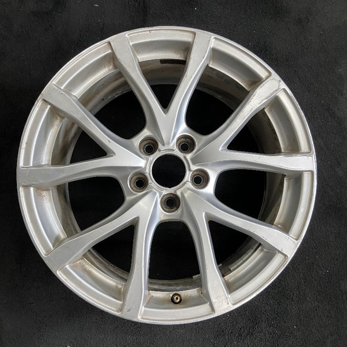 18" AUDI A6 07-10 18x8 5 spoke double Original OEM Wheel Rim - Front View