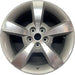 17" MALIBU 08 17x7, aluminum, 5 single spoke, machined finish Original OEM - Front View