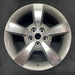 17" MALIBU 08 17x7, aluminum, 5 single spoke, machined finish Original OEM - Angle View