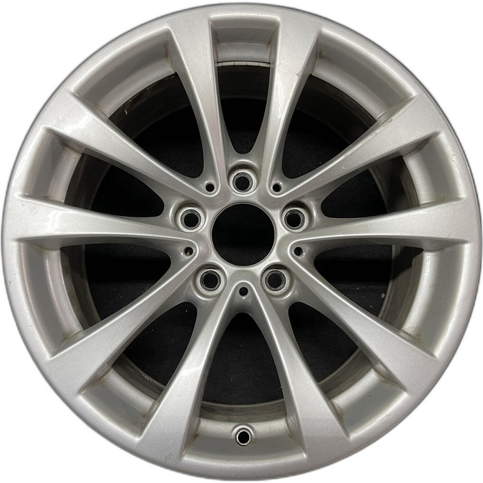 17" BMW 320i 12-13 , 17x7.5 , 5 spoke, V spoke, narrow spoke edge Original OEM - Front View
