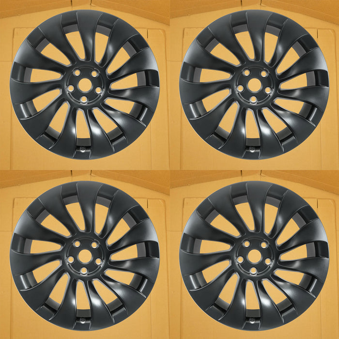 For Tesla Model 3 OEM Design Wheel 20" 2021-2023 CHARCOAL Set of 4 Replacement - Front View
