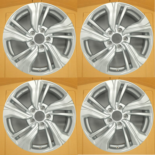 For Honda Civic OEM Design Wheel 17" 17X7 2016-2021 Silver Set of 4 Replacement - Front View