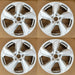 18” SET OF 4 18x7 HYPER SILVER Wheel for TOYOTA RAV4 2019-2022 OEM Design - Front View