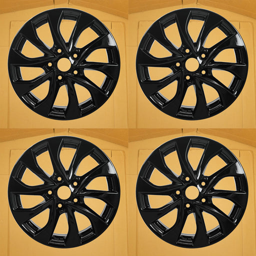 For Nissan Sentra OEM Design Wheel 16" 2016-2019 16X6.5 GLOSS BLACK Set of 4 - Front View