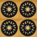 For Ford F250 F350 SRW OEM Design Wheel 20" 2018-2022 20x8 Gloss Black Set of 4 - Front View