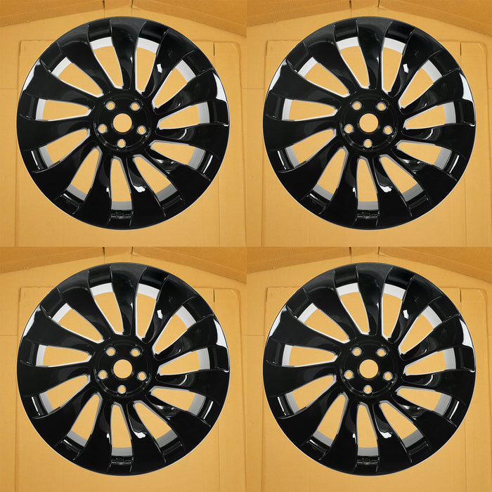 For Tesla Model 3 OEM Design Wheel 20" 20X9 2021-2023  GLOSS BLACK Set of 4 Replacement Rim