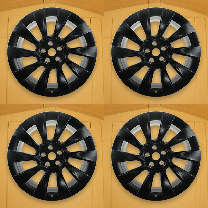 For Tesla Model Y OEM Design Wheel 20" 20x9.5 2020-2023 Black Set of 4 Replacement Rim