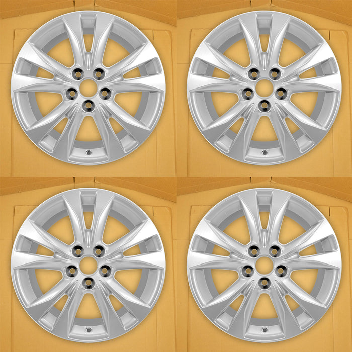 For Toyota RAV4 OEM Design Wheel 18" 18x7.5 2013-2015 Silver Set of 4 - Front View
