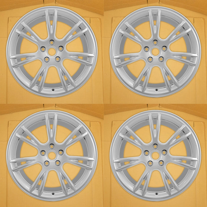 For Tesla Model 3 Model Y OEM Design Wheel 19" 19x9.5 2017-2023 Silver Set of 4 - Front View