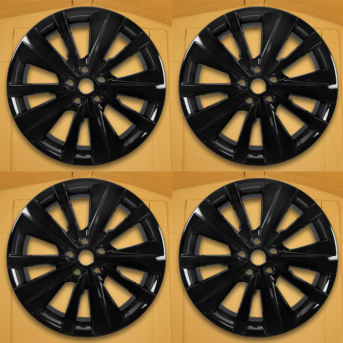19" SET OF 4 19x8 ALL BLACK Wheels For 2022 Nissan ALTIMA OEM Quality Replacement Rim