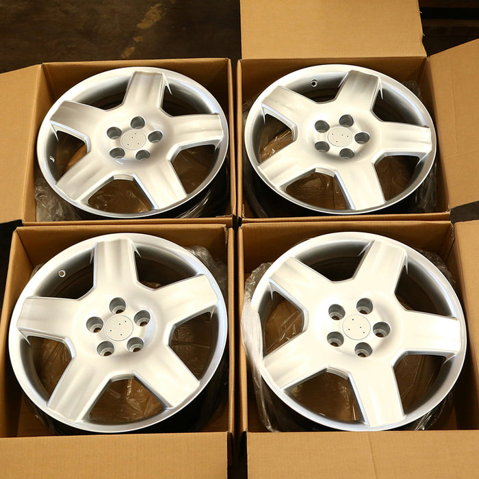 18" 18x7.5 Set of 4 Brand New Hyper Silver Alloy Wheels For 2004-2006 LEXUS LS430 OEM Quality Replacement Rim