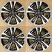 17” SET OF 4 17x6.5 MACHINED BLACK Wheels for NISSAN KICKS 2018-2020 OEM Design - Front View
