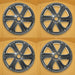 For Ford F-150 OEM Design Wheel 20" 20X8.5 2021-2023 Dark Grey Set of 4 - Front View
