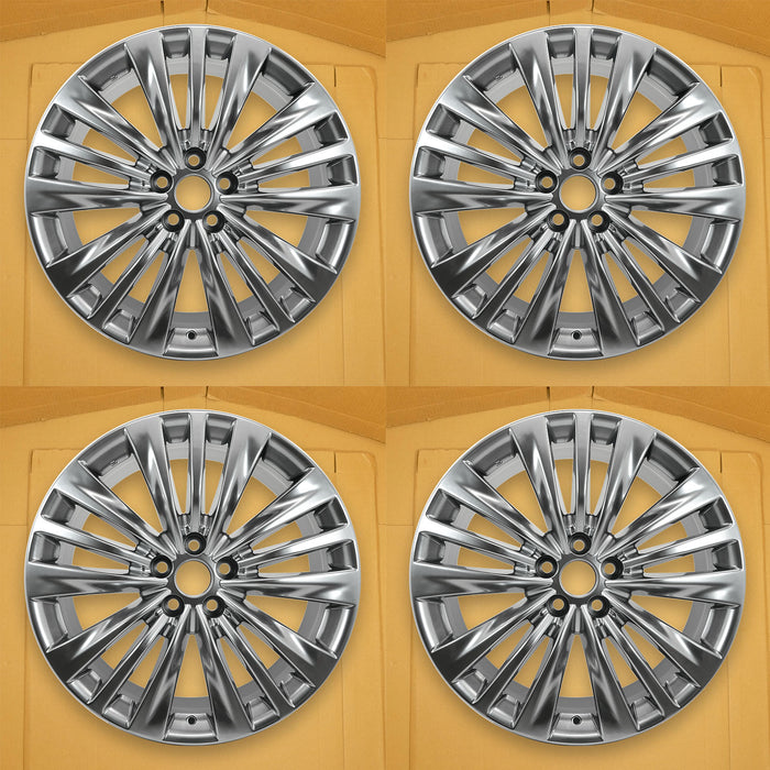 For Toyota Highlander OEM Design Wheel 20" 20X8 2020-2025 Hyper Silver Set of 4 Replacement Rim
