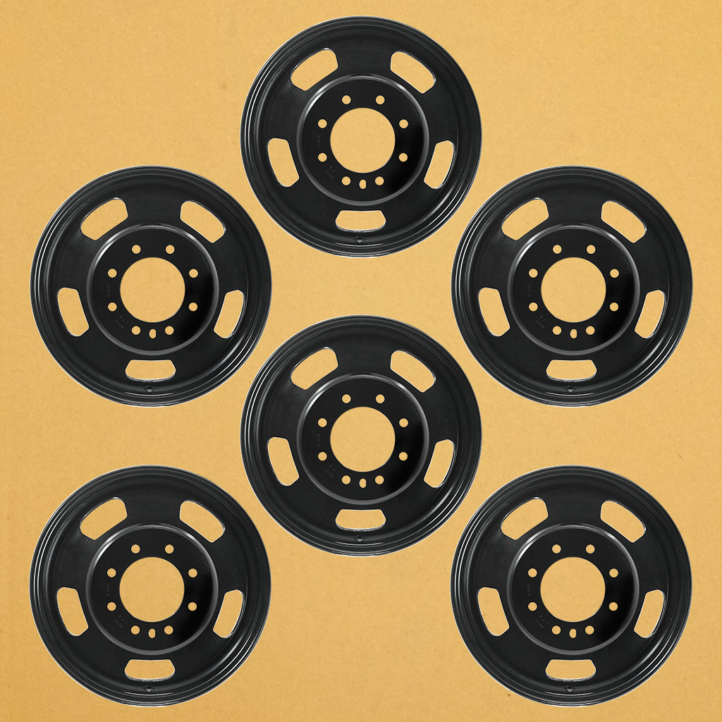 17 17x6 Set Of 6 Brand New Dually Wheel For 2003-2018 Dodge Ram 3500 Super Duty Drw Oem Quality 2191 17 17x6 Set Of 6 Brand New Dually Wheel For 2003-2018 Dodge Ram 3500 Super Duty Drw Oem Quality 2191