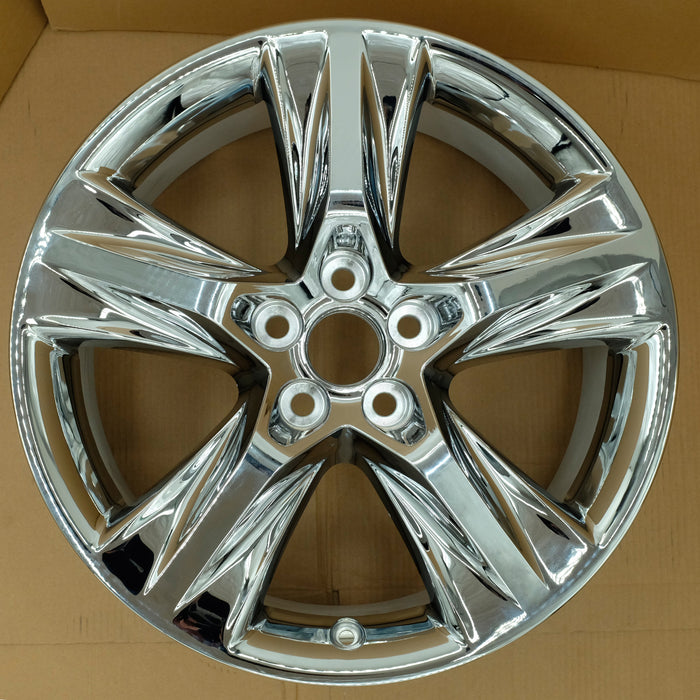 Set of 4 New 19" 19X7.5 Wheels With Chrome Clad Cover for 2014-2019 Toyota Highlander OEM Style Replacement Rim