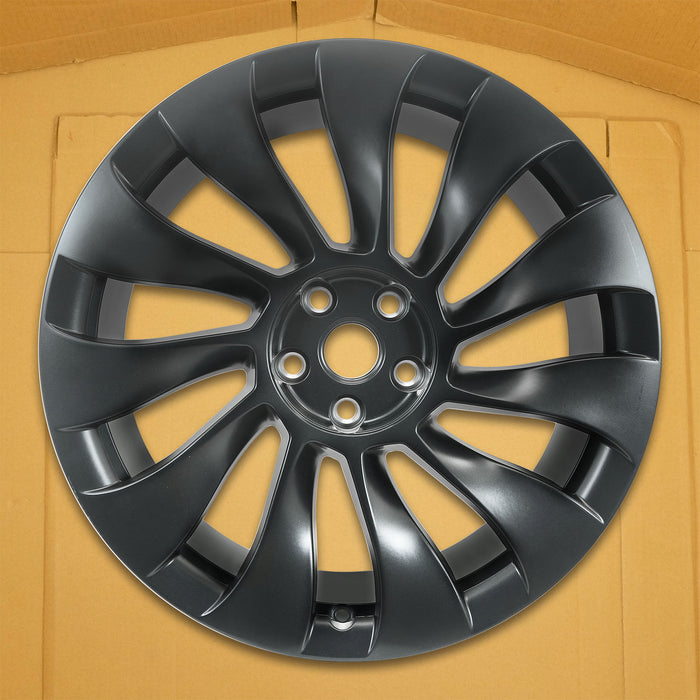 For Tesla Model 3 OEM Design Wheel 20" 2021-2023 CHARCOAL Single Replacement Rim - Front View