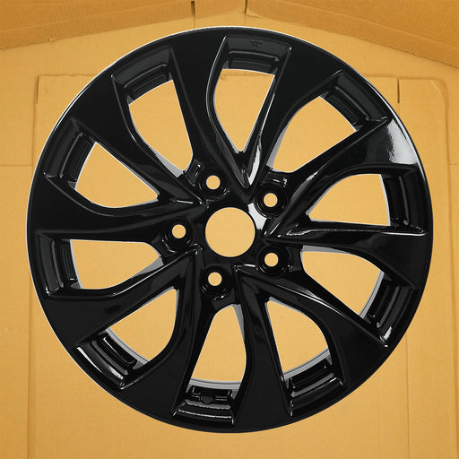 For Nissan Sentra OEM Design Wheel 16" 2016-2019 16X6.5 GLOSS BLACK Single - Front View