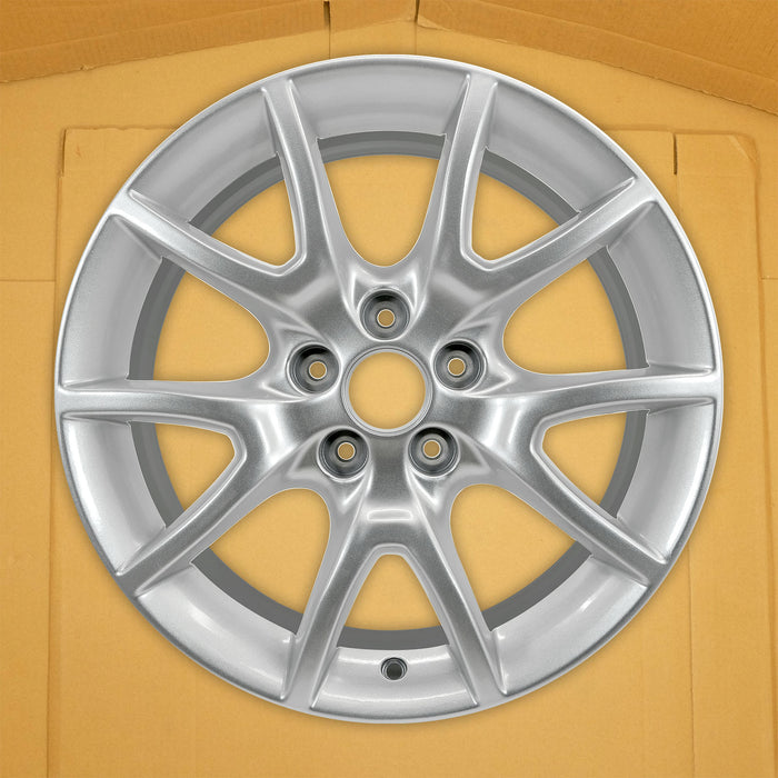 For Dodge Dart OEM Design Wheel 17" 17x7.5 2013-2016 Silver Set of 4 - Side Profile