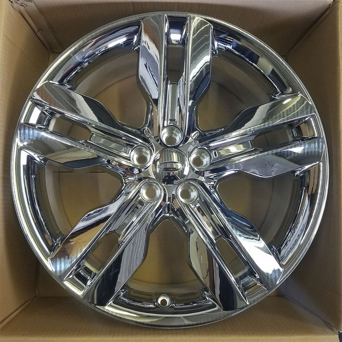 20" Brand New Single 20x8 Chrome Clad Alloy Wheel for 2011 2012 2013 2014 Ford Edge OEM Quality Replacement Rim