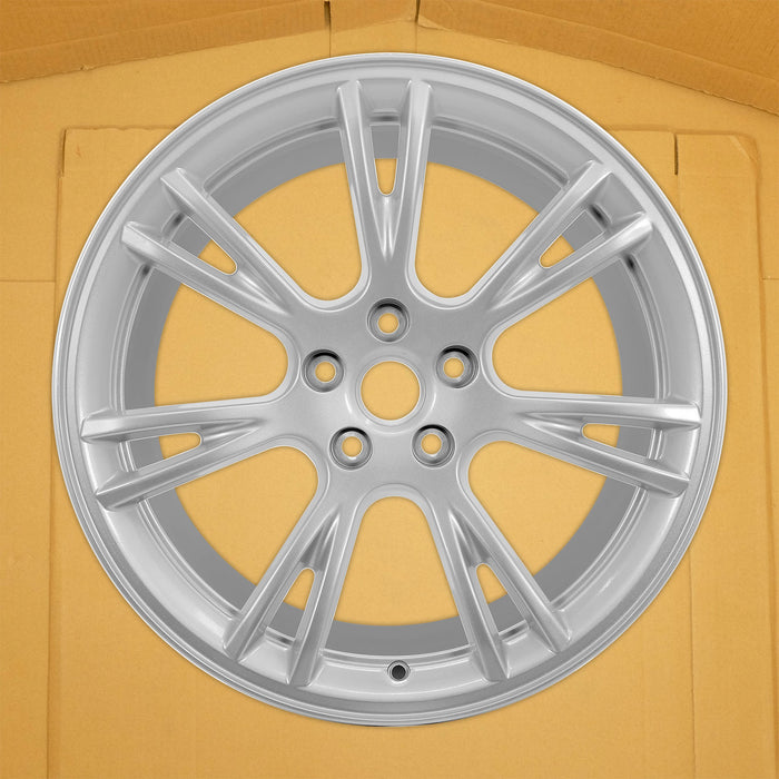 For Tesla Model 3 Model Y OEM Design Wheel 19" 19x9.5 2017-2023 Silver Single - Front View