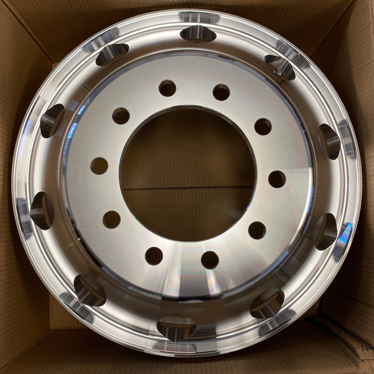 NEW 22.5 x 8.25 Aluminum HD Truck Trailer Wheel Rims Hub Alcoa Style D ...