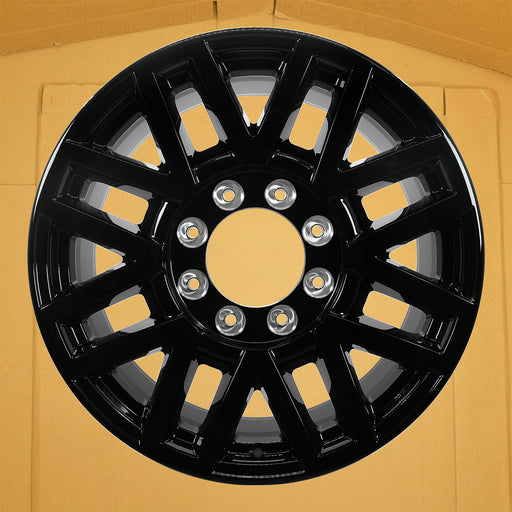 For Ford F250 F350 SRW OEM Design Wheel 20" 2018-2022 20x8 Gloss Black Single - Front View
