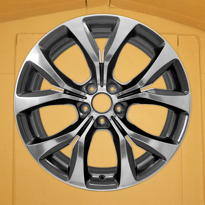 For Chrysler 200 OEM Design Wheel 19" 19x8 2015-2017 Grey Polished Set of 4 - Side Profile