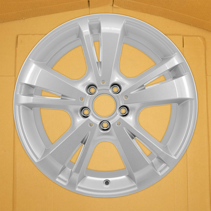 For FRONT Mercedes-Benz E300 E350 E400 E550 OEM Design Wheel 18" 18x8.5 2012-2013 Silver Single Replacement Rim
