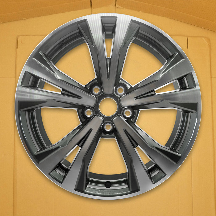 For Nissan Rogue OEM Design Wheel 18" 18x7 2017-2020 Machined Charcoal Single Replacement Rim