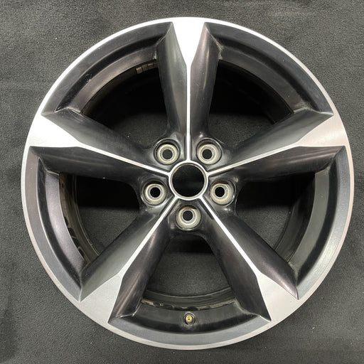 18" MUSTANG 18-23 18x8 , 5 spoke Original OEM Wheel Rim - MACHINED BLACK - Additional View