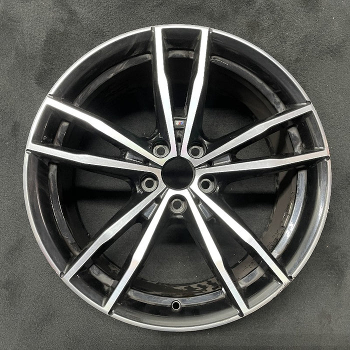 19" BMW 230i 22 19x8.5 5 spoke double spoke machined face Original OEM Wheel Rim