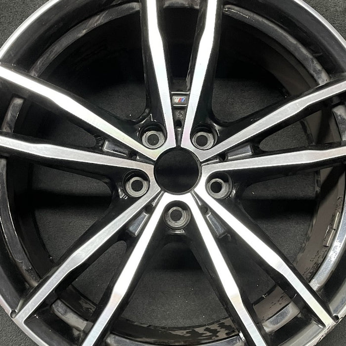 19" BMW 230i 22 19x8.5 5 spoke double spoke machined face Original OEM Wheel Rim