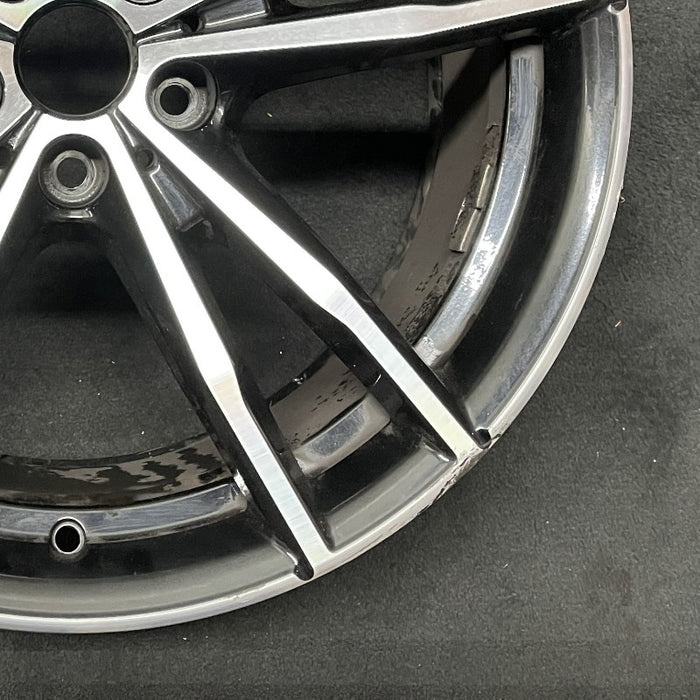 19" BMW 230i 22 19x8.5 5 spoke double spoke machined face Original OEM Wheel Rim