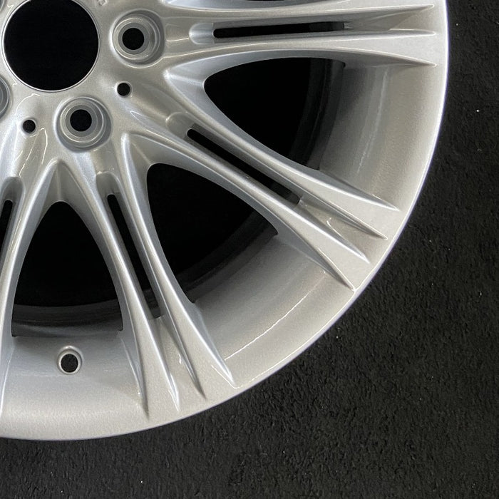 18" BMW 525i 04-05 18x8 alloy 10 spoke grooved spoke M design Original OEM - Back View
